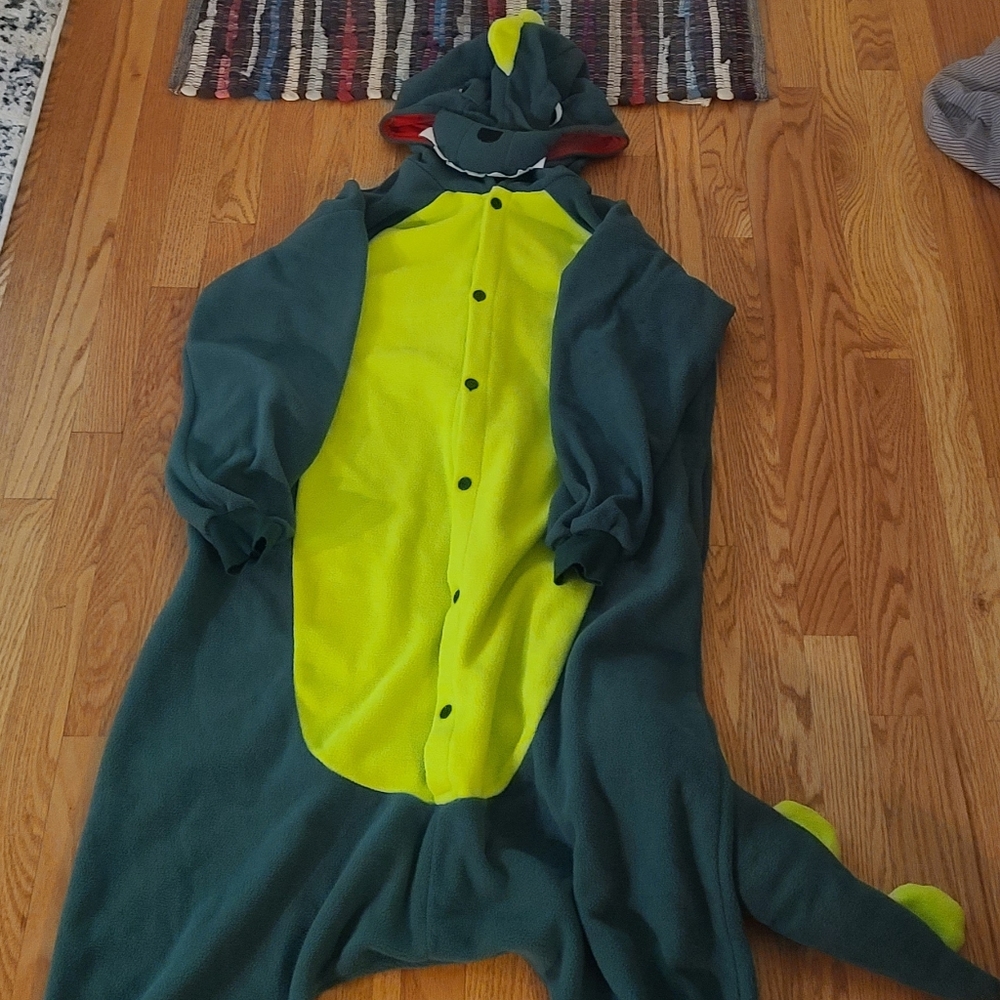 Dragon/Alligator Onesie Pajamas with Tail
